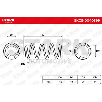 Sprężyna Zawieszenia Stark SKCS-0040399 SKCS-0040399 - foto 5