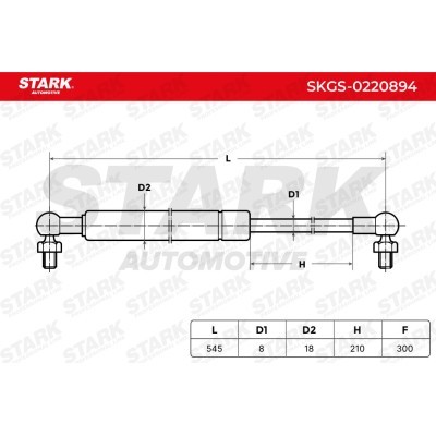 Amortyzator Pokrywy Bagażnika Stark SKGS-0220894 SKGS-0220894 - foto 6
