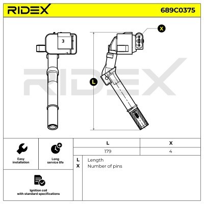 Cewka Zapłonowa RIDEX 689C0375 689C0375 - foto 7