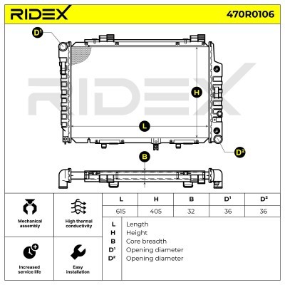 Chłodnica RIDEX 470R0106 470R0106 - foto 6