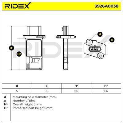 Przepływomierz RIDEX 3926A0038 3926A0038 - foto 7