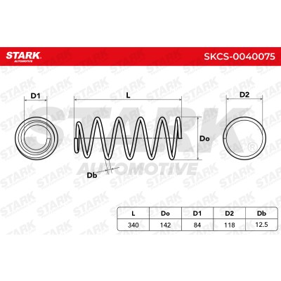 Sprężyna Zawieszenia Stark SKCS-0040075 SKCS-0040075 - foto 6