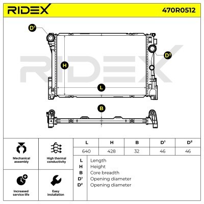 Chłodnica RIDEX 470R0512 470R0512 - foto 9