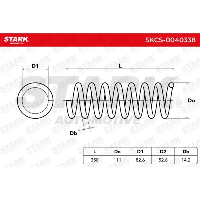 Sprężyna Zawieszenia Stark SKCS-0040338 SKCS-0040338 - foto 6