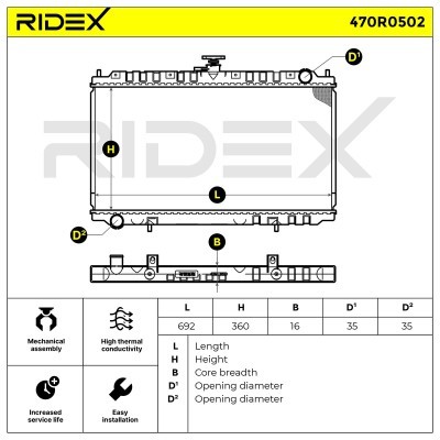 Chłodnica RIDEX 470R0502 470R0502 - foto 8