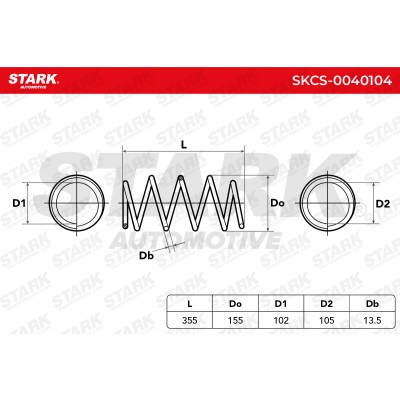 Sprężyna Zawieszenia Stark SKCS-0040104 SKCS-0040104 - foto 5