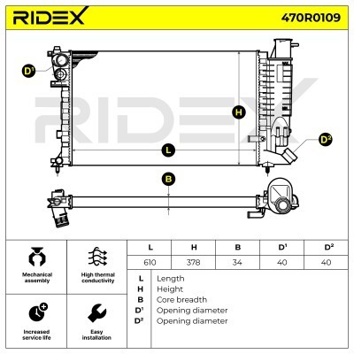 Chłodnica RIDEX 470R0109 470R0109 - foto 5