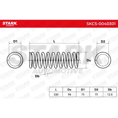 Sprężyna Zawieszenia Stark SKCS-0040301 SKCS-0040301 - foto 5
