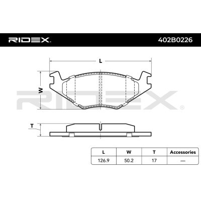 Klocki hamulcowe RIDEX 402B0226 402B0226 - foto 4