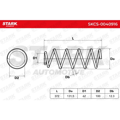 Sprężyna Zawieszenia Stark SKCS-0040916 SKCS-0040916 - foto 4