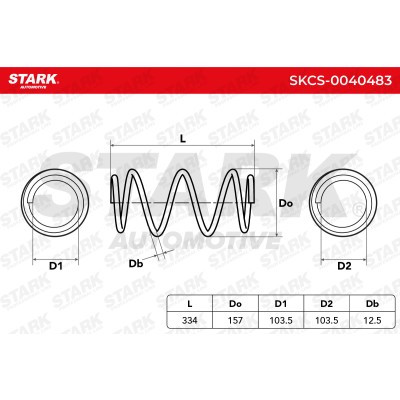 Sprężyna Zawieszenia Stark SKCS-0040483 SKCS-0040483 - foto 5