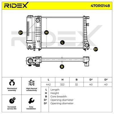 Chłodnica RIDEX 470R0148 470R0148 - foto 6