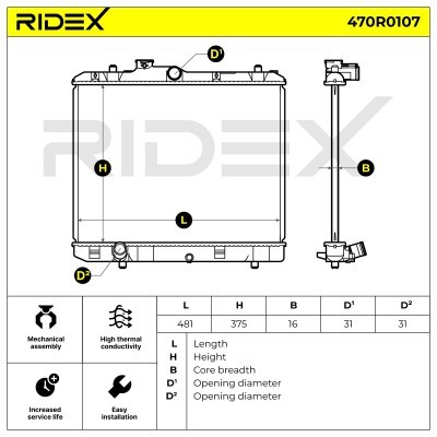 Chłodnica RIDEX 470R0107 470R0107 - foto 5