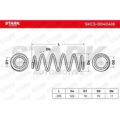 Sprężyna Zawieszenia Stark SKCS-0040418 SKCS-0040418 - foto 5