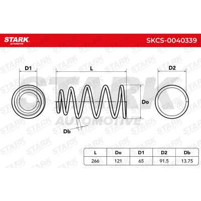 Sprężyna Zawieszenia Stark SKCS-0040339 SKCS-0040339 - foto 6