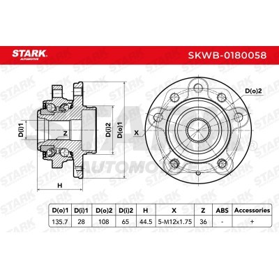 Łożysko Koła Stark SKWB-0180058 SKWB-0180058 - foto 2