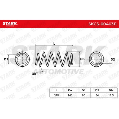 Sprężyna Zawieszenia Stark SKCS-0040311 SKCS-0040311 - foto 6