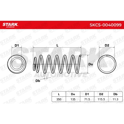 Sprężyna Zawieszenia Stark SKCS-0040099 SKCS-0040099 - foto 6
