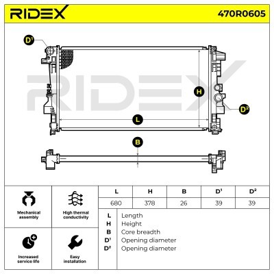 Chłodnica RIDEX 470R0605 470R0605 - foto 9