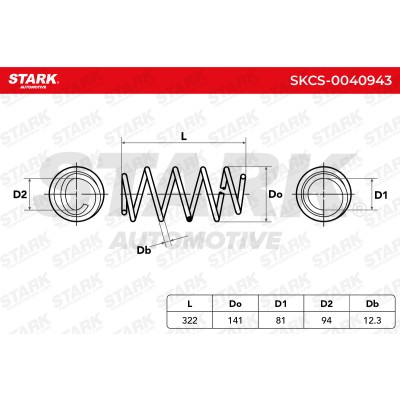 Sprężyna Zawieszenia Stark SKCS-0040943 SKCS-0040943 - foto 5