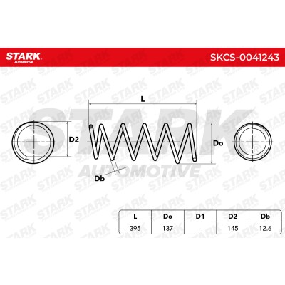 Sprężyna Zawieszenia Stark SKCS-0041243 SKCS-0041243 - foto 4