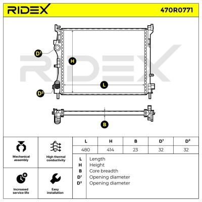 Chłodnica RIDEX 470R0771 470R0771 - foto 9
