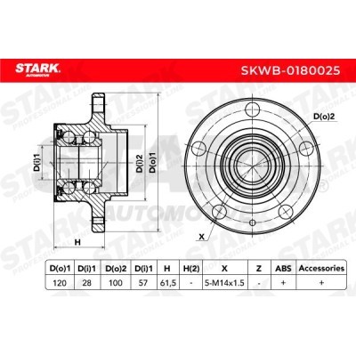 Łożysko Koła Stark SKWB-0180025 SKWB-0180025 - foto 5