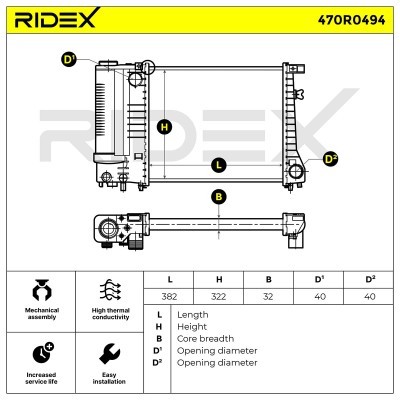 Chłodnica RIDEX 470R0494 470R0494 - foto 6