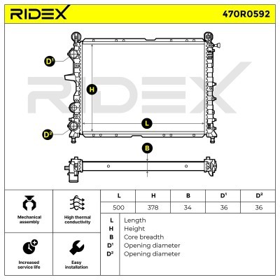 Chłodnica RIDEX 470R0592 470R0592 - foto 10