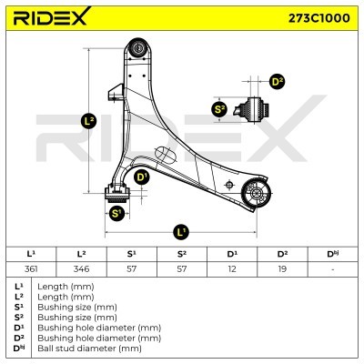Wahacz RIDEX 273C1000 273C1000 - foto 8