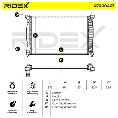 Chłodnica RIDEX 470R0463 470R0463 - foto 5