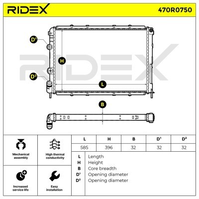 Chłodnica RIDEX 470R0750 470R0750 - foto 5
