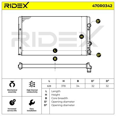 Chłodnica RIDEX 470R0342 470R0342 - foto 6