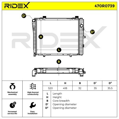 Chłodnica RIDEX 470R0739 470R0739 - foto 7