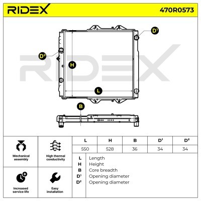 Chłodnica RIDEX 470R0573 470R0573 - foto 8