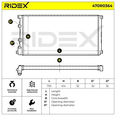 Chłodnica RIDEX 470R0364 470R0364 - foto 5