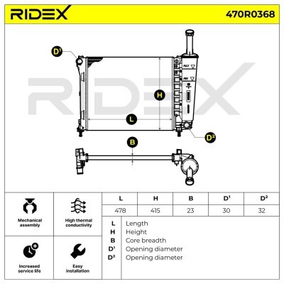 Chłodnica RIDEX 470R0368 470R0368 - foto 7