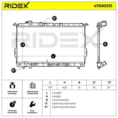 Chłodnica RIDEX 470R0131 470R0131 - foto 5