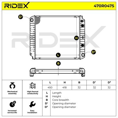 Chłodnica RIDEX 470R0475 470R0475 - foto 5