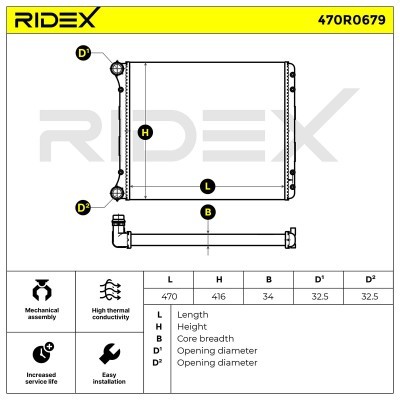 Chłodnica RIDEX 470R0679 470R0679 - foto 5