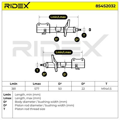 Amortyzator RIDEX 854S2032 854S2032 - foto 5