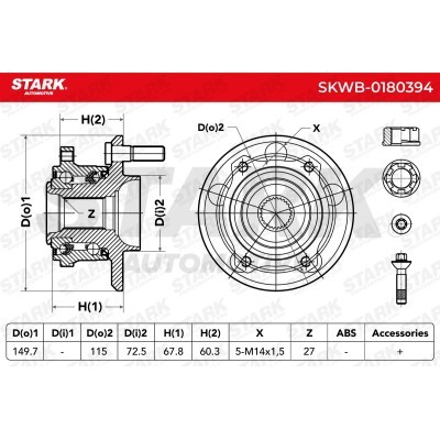 Łożysko Koła Stark SKWB-0180394 SKWB-0180394 - foto 6