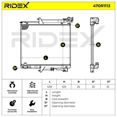 Chłodnica RIDEX 470R1113 470R1113 - foto 5