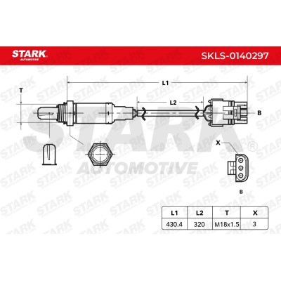 Sonda Lambda Stark SKLS-0140297 SKLS-0140297 - foto 3