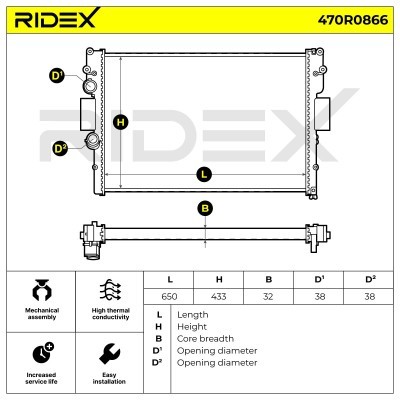 Chłodnica RIDEX 470R0866 470R0866 - foto 5