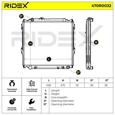 Chłodnica RIDEX 470R0032 470R0032 - foto 7