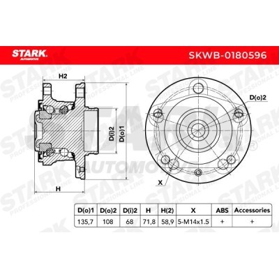 Łożysko Koła Stark SKWB-0180596 SKWB-0180596 - foto 6