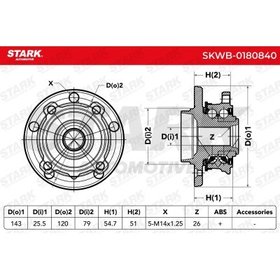 Łożysko Koła Stark SKWB-0180840 SKWB-0180840 - foto 5