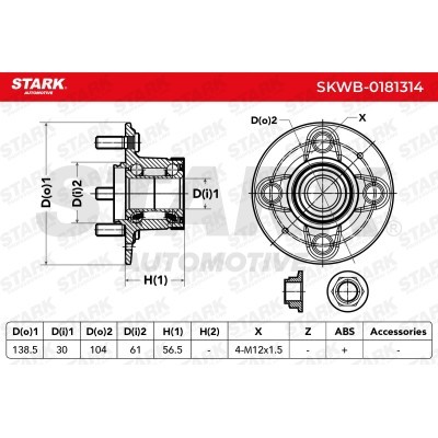 Łożysko Koła Stark SKWB-0181314 SKWB-0181314 - foto 5