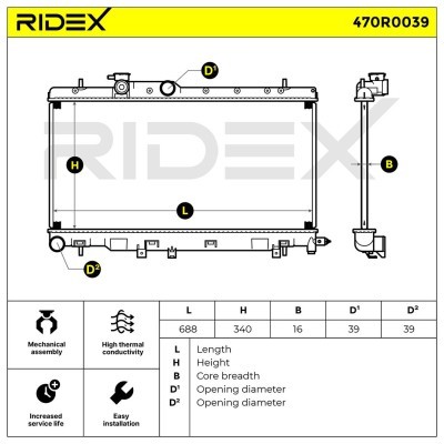 Chłodnica RIDEX 470R0039 470R0039 - foto 8